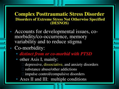 derosnops|Disorders of extreme stress not otherwise specified (DESNOS) – a cas.